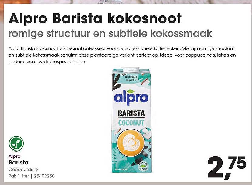 Alpro Barista kokosnoot
