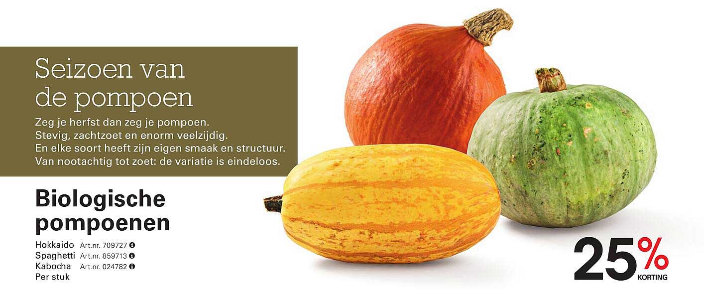 Biologische pompoenen
