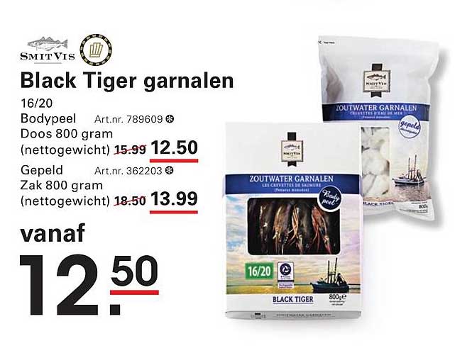 Black Tiger garnalen