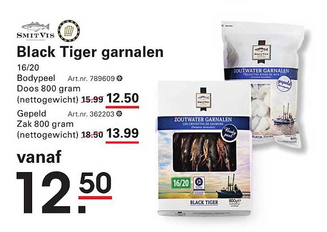 Black Tiger garnalen