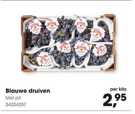 Blauwe druiven met pit