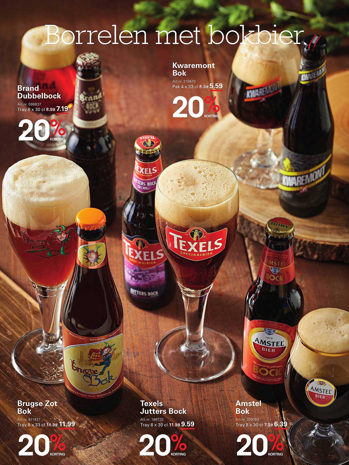 Borrel met bokbier
