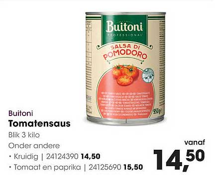 Buitoni Tomatensaus Blik 3 kilo