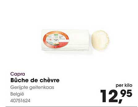 Capra Bûche de chèvre Gerijpte geitenkaas