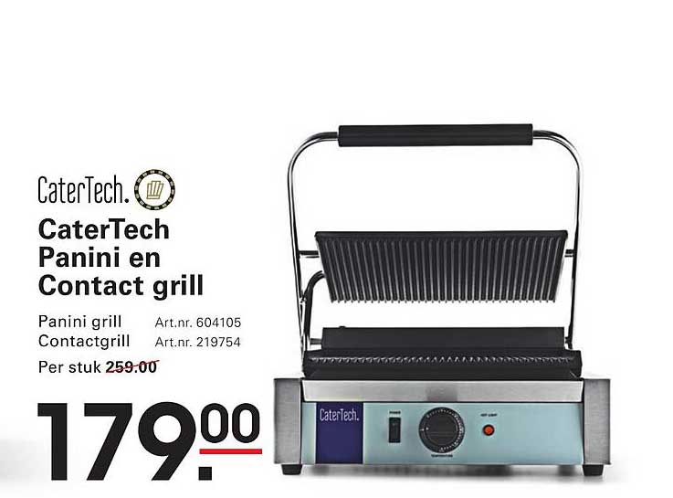 CaterTech Panini en Contact grill