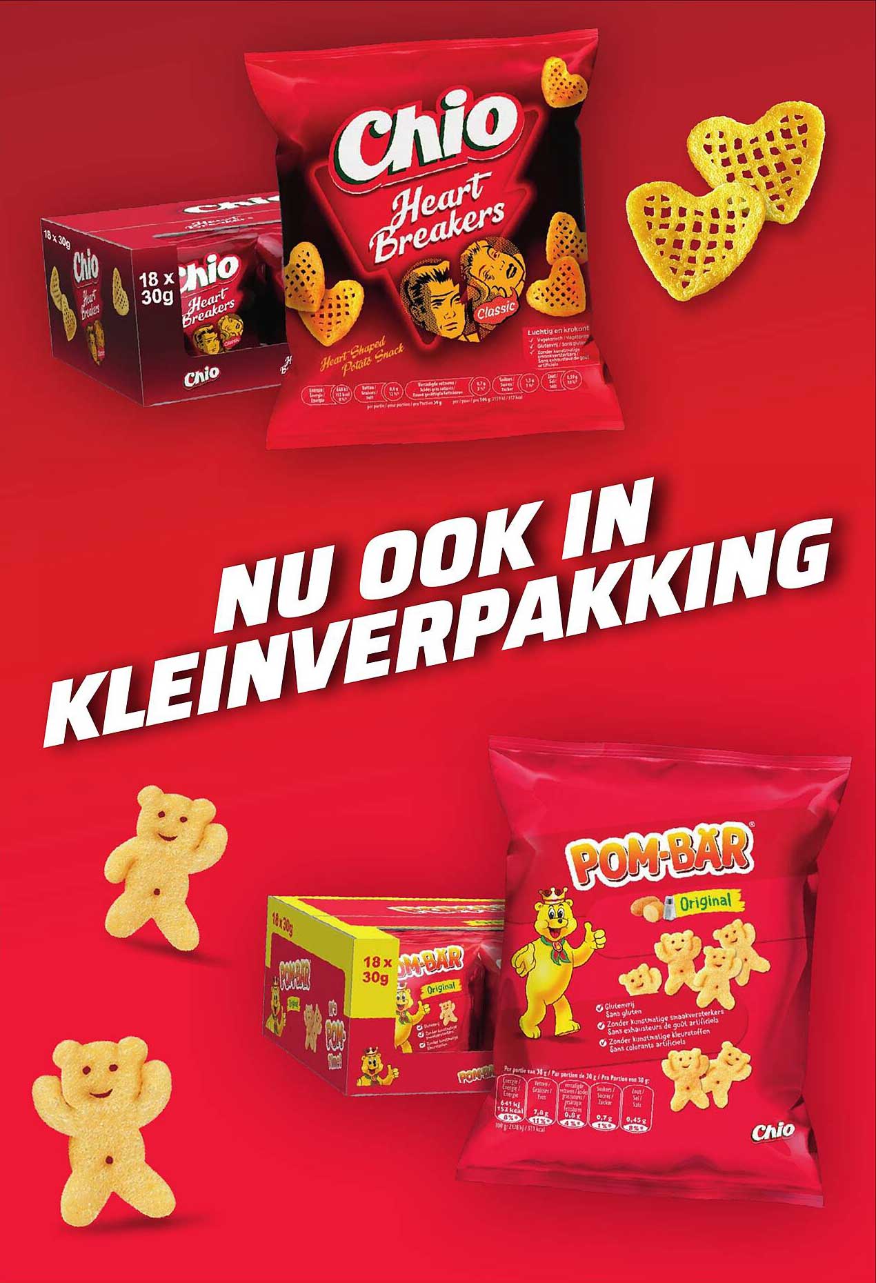 Chio Heart Breakers en Pombar nu ook in kleinverpakking