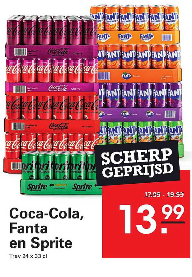 Coca-Cola, Fanta en Sprite