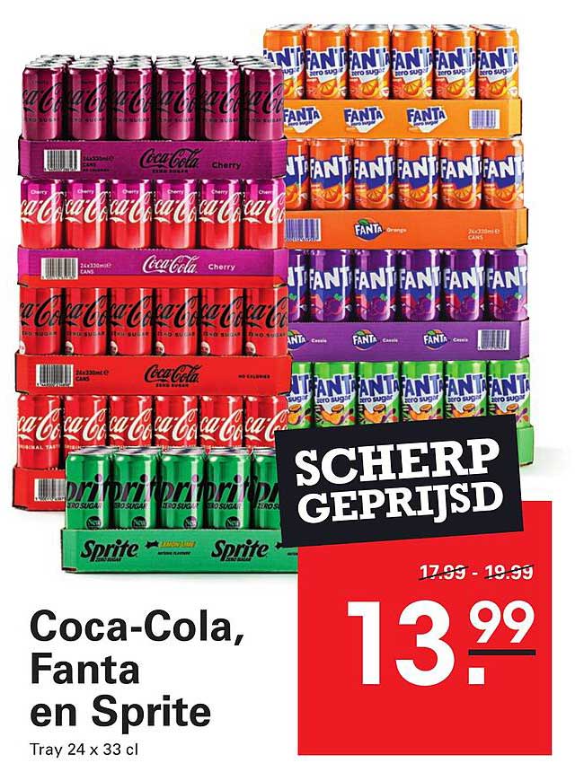 Coca-Cola, Fanta en Sprite