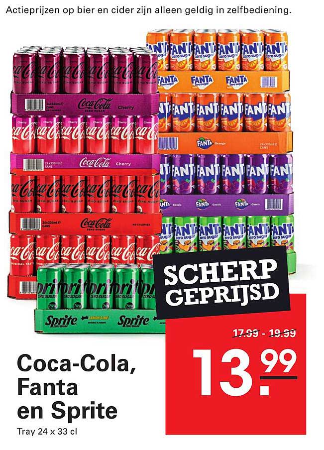 Coca-Cola, Fanta en Sprite