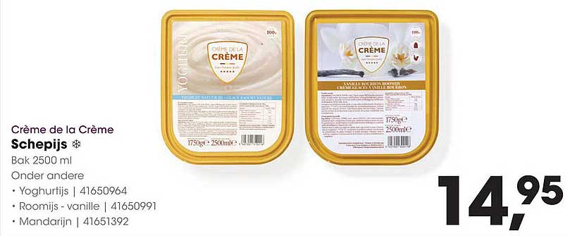 Crème de la Crème Schepijs