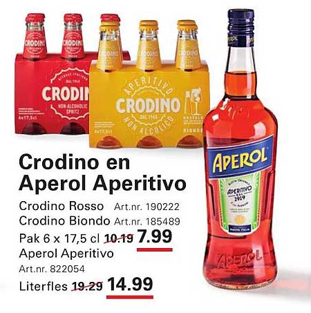 Crodino en Aperol Aperitivo