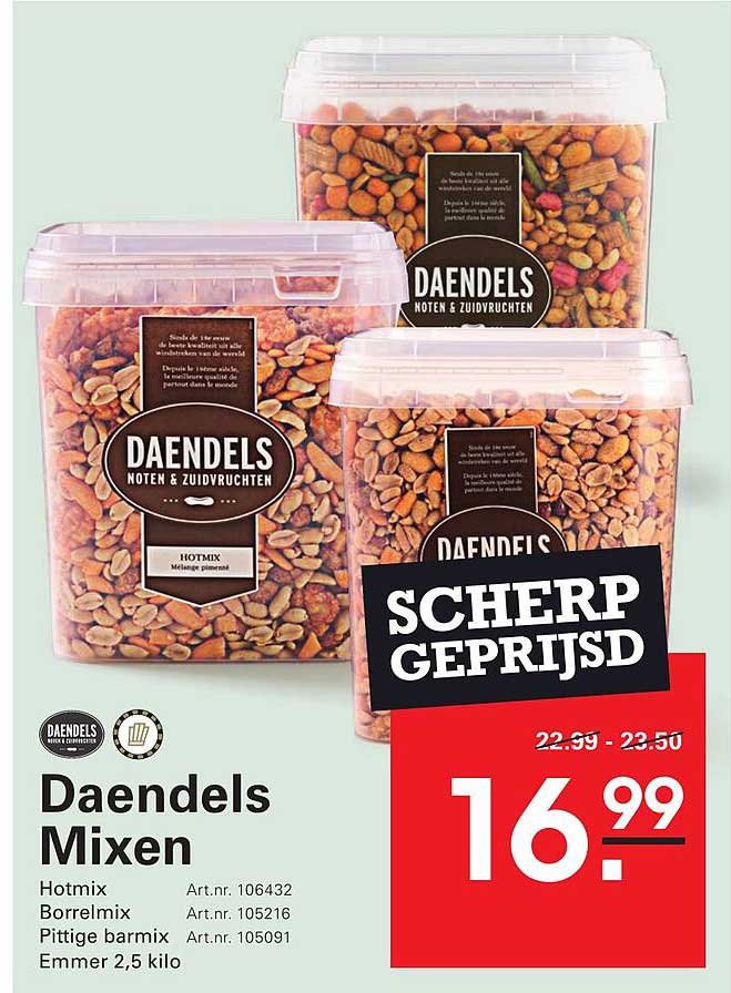Daendels Mixen 2,5 kilo