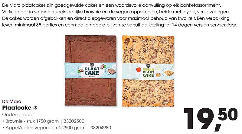 De Maro Plaatcake