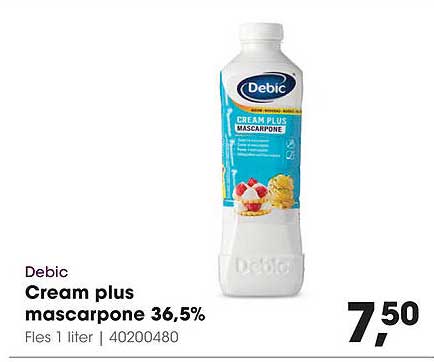 Debic Cream plus mascarpone 36,5%