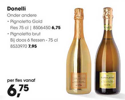 Donelli Pignoletto Gold en Pignoletto brut