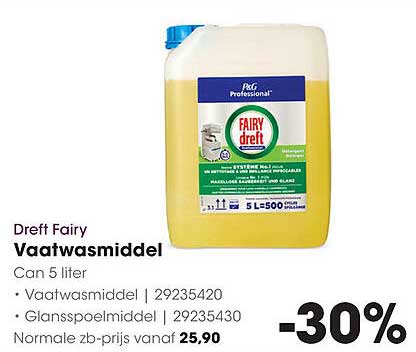 Dreft Fairy Vaatwasmiddel Can 5 liter