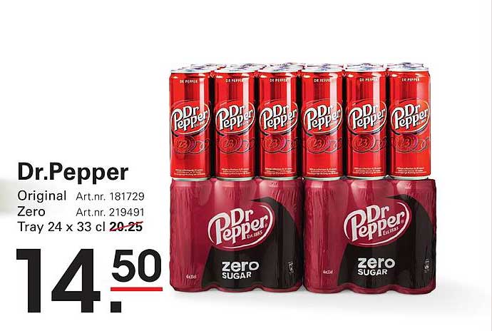 Dr.Pepper Tray 24 x 33 cl