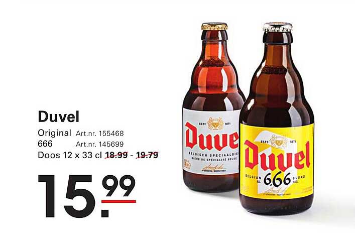 Duvel - Doos 12 x 33 cl