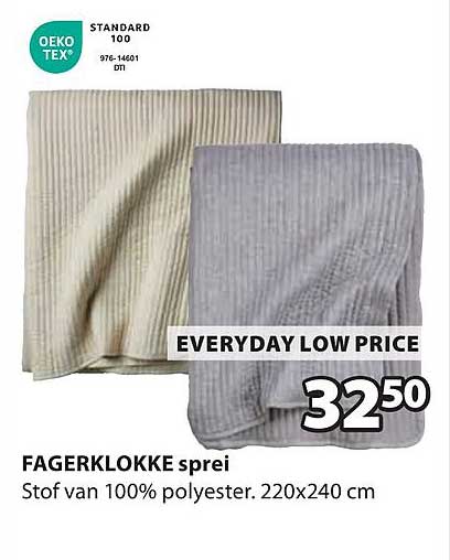 FAGERKLOKKE sprei