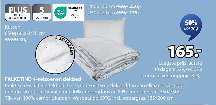Falketind 4-seizoenen dekbed