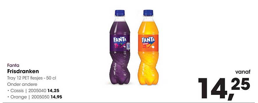Fanta Frisdranken Tray 12 PET flesjes - 50 cl