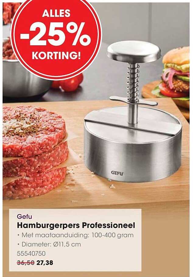 Gefu Hamburgerspers Professioneel