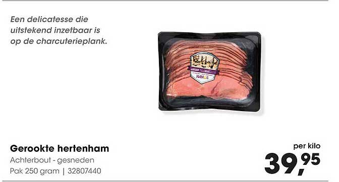 Gerookte hertenham