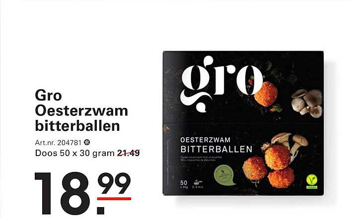 Gro Oesterzwam bitterballen