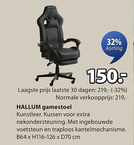 HALUM gamestoel