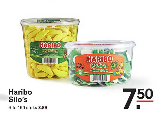 Haribo Silo’s 150 stuks
