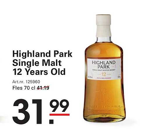 Highland Park Single Malt 12 Years Old