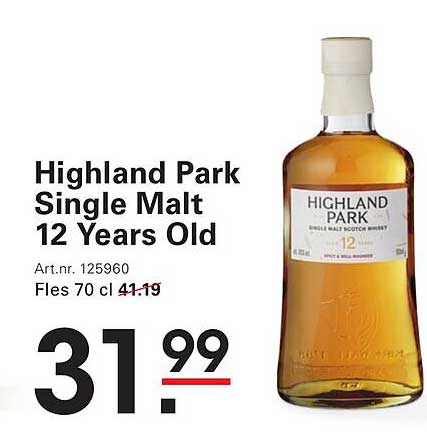 Highland Park Single Malt 12 Years Old