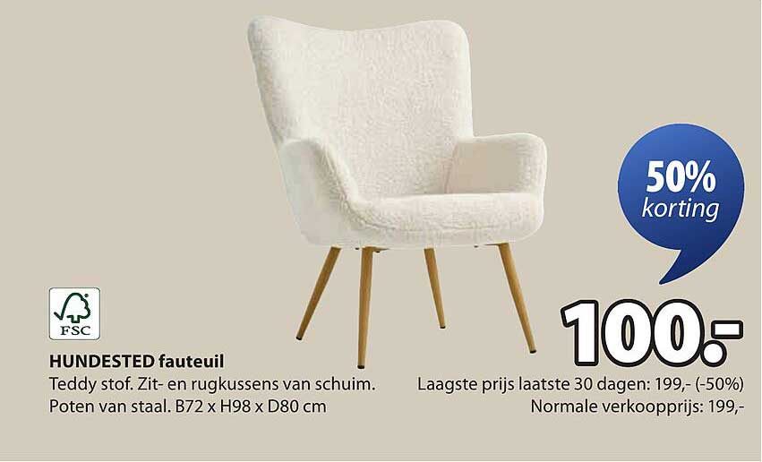 HUNDESTED fauteuil