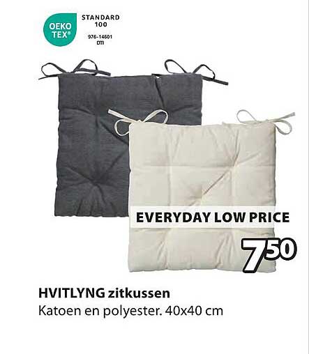 HVITLYNG zitkussen