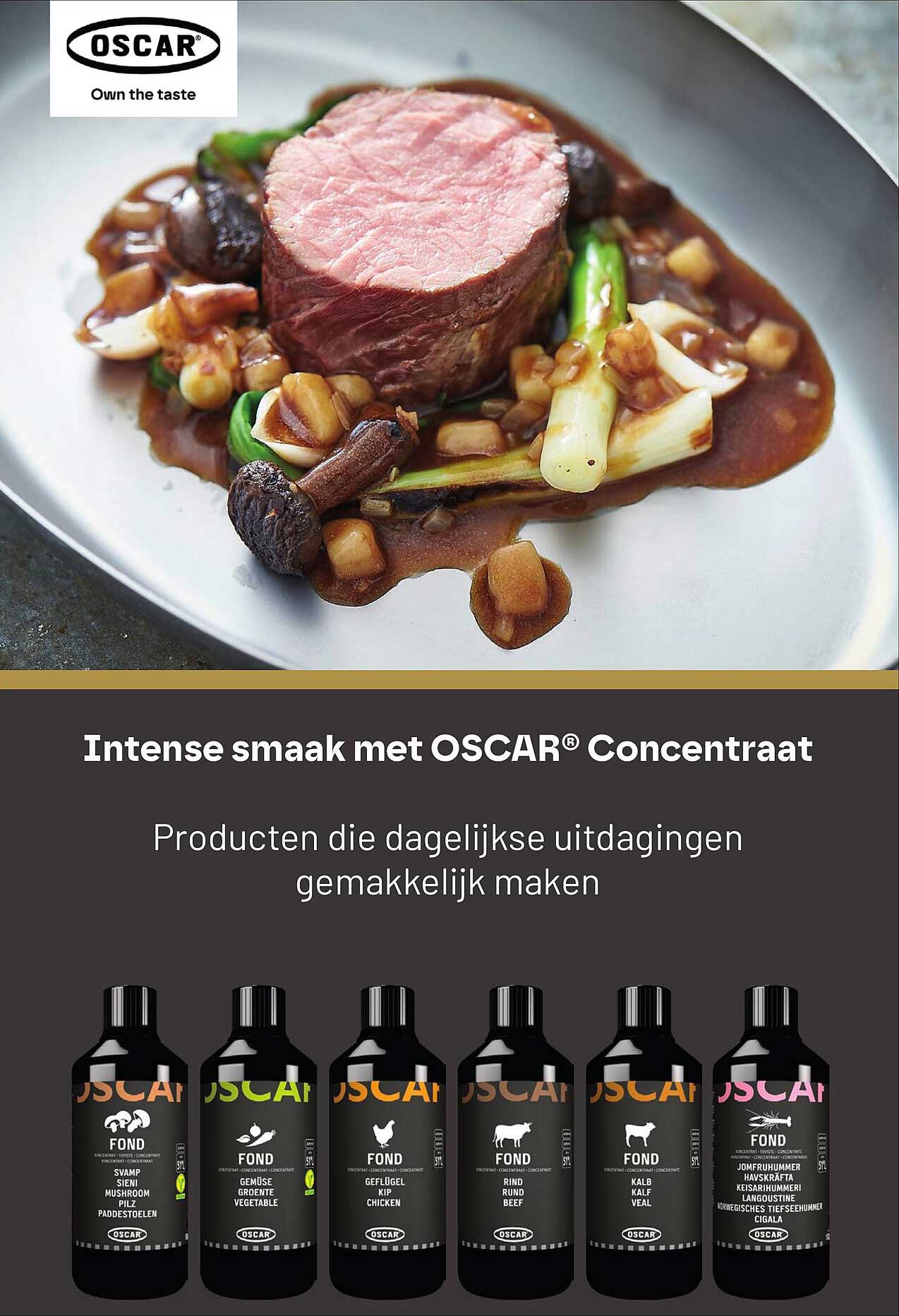 Intense smaak met OSCAR® Concentrraat