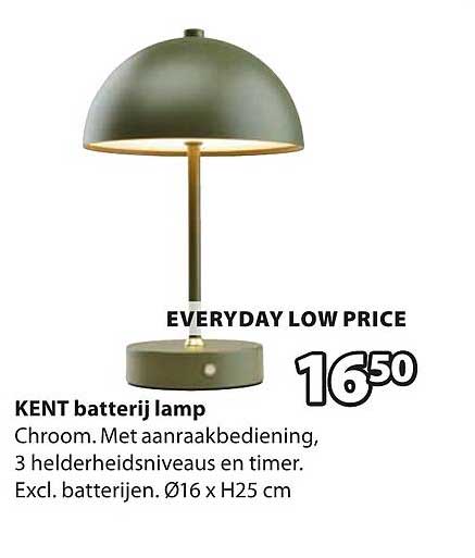KENT batterij lamp