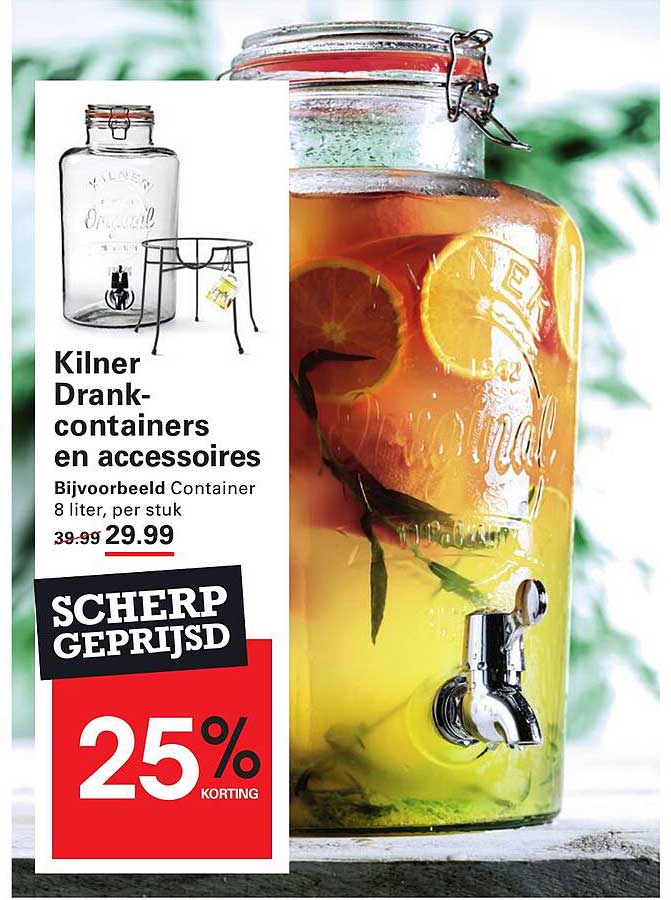 Kilner Drink-containers en accessoires