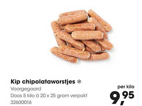 Kip chipolataworstjes