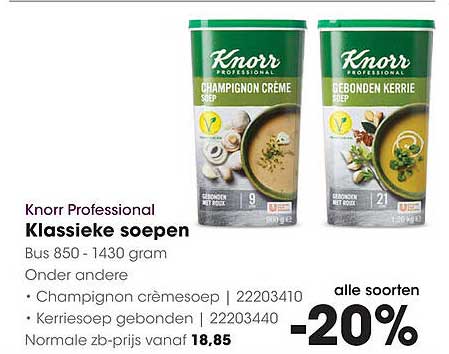 Knorr Professional Klassieke soepen