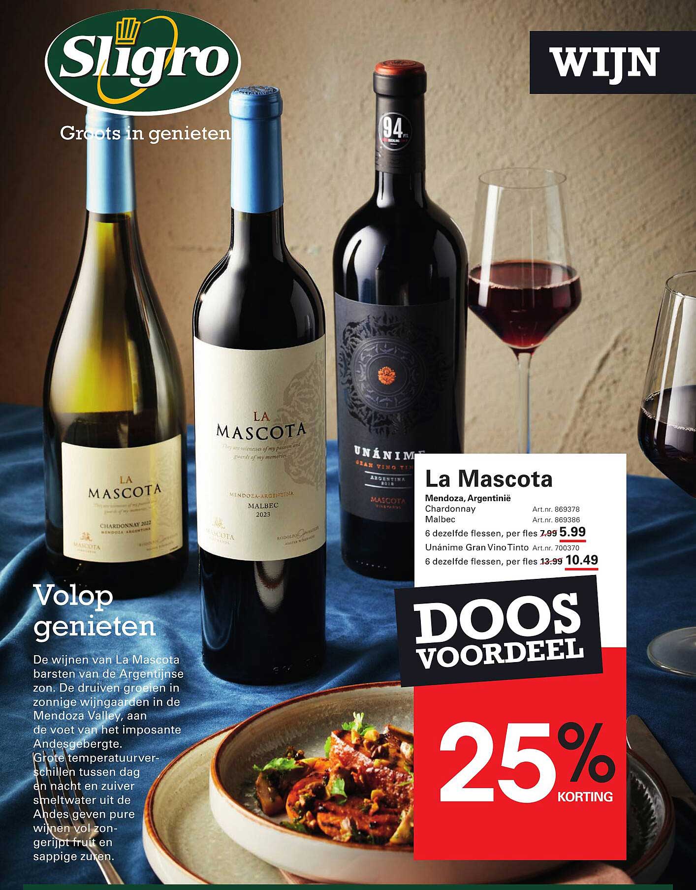 La Mascota Wijnen - Doosvoordeel 25% Korting