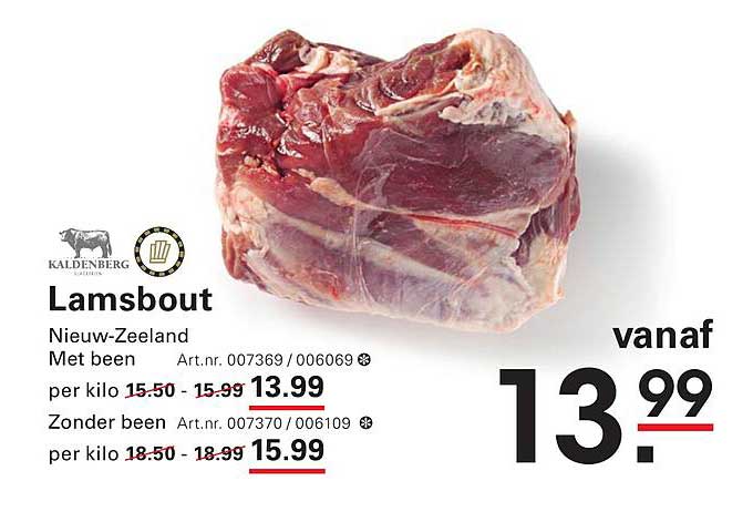 Lamsbout Nieuw-Zeeland vanaf 13.99