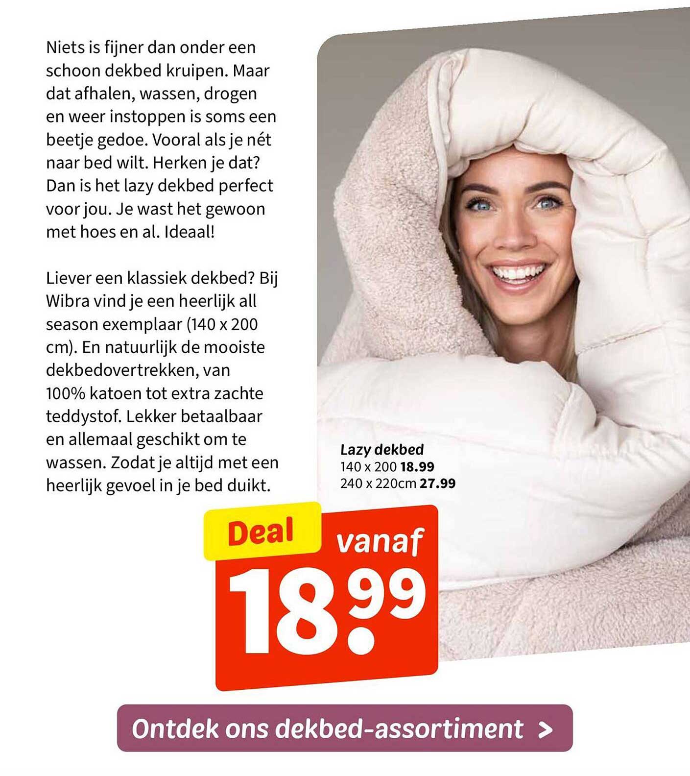 Lazy dekbed