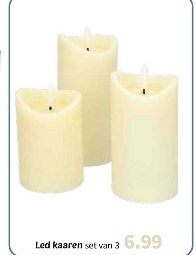 Led kaaren set van 3
