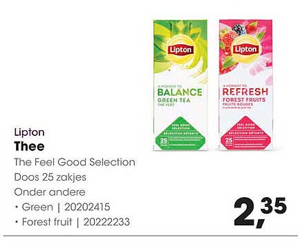 Lipton Thee The Feel Good Selection Doos 25 zakjes