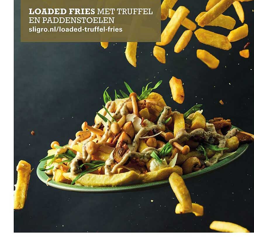 LOADED FRIES MET TRUFFEL EN PADDENSTOELEN