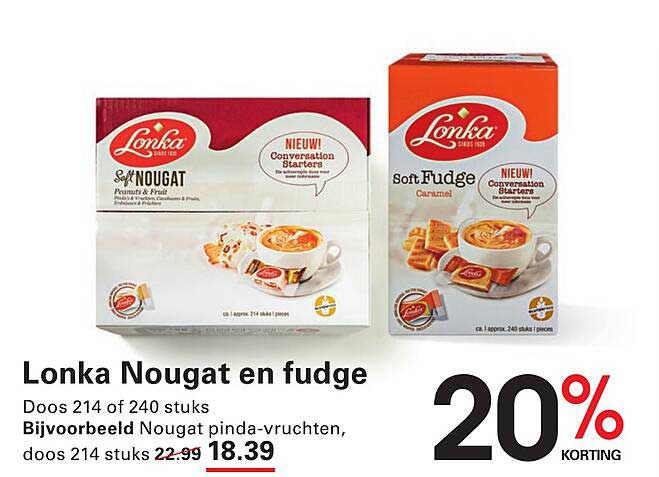 Lonka Nougat en fudge