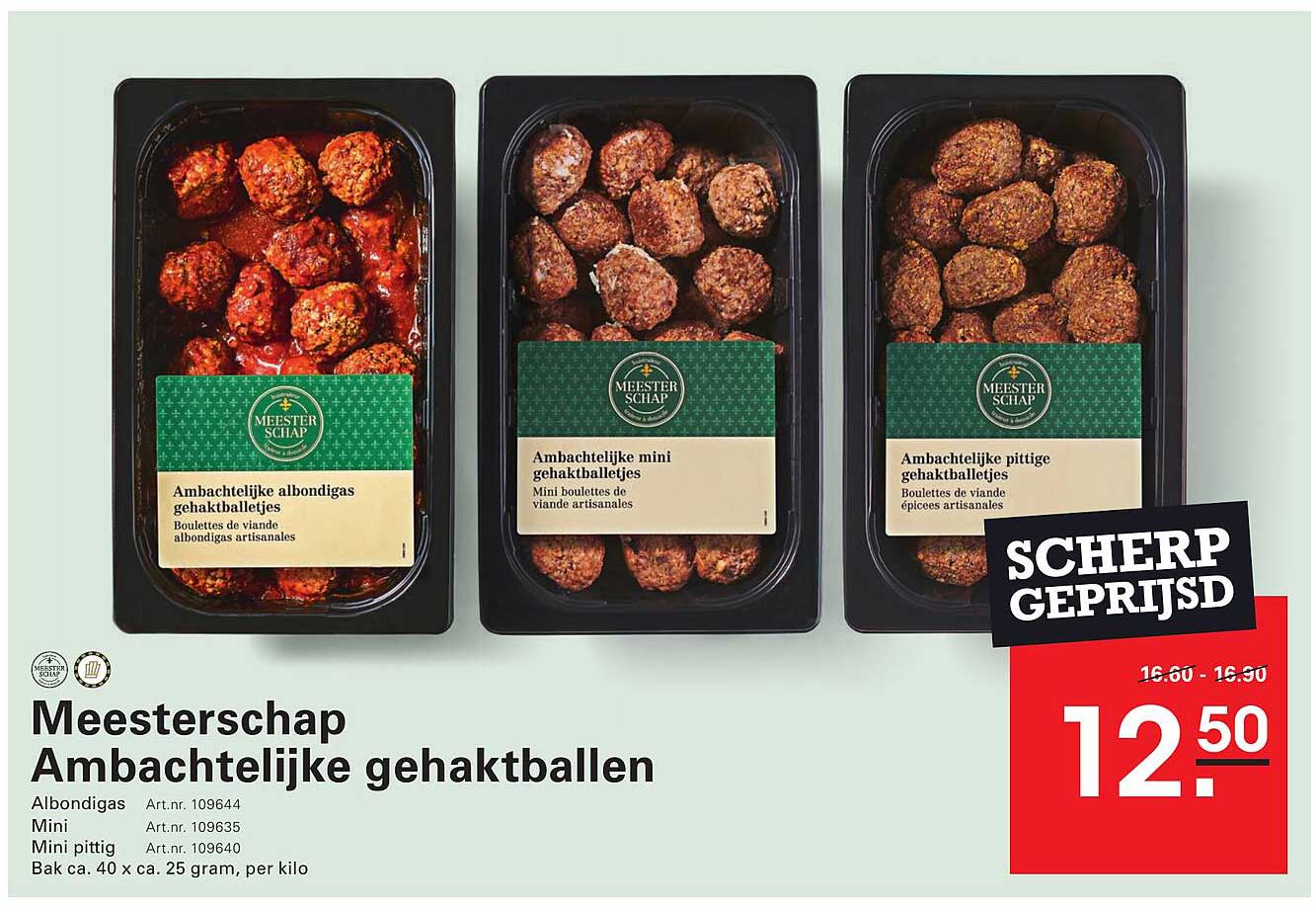 Meesterschap Ambachtelijke gehaktballen