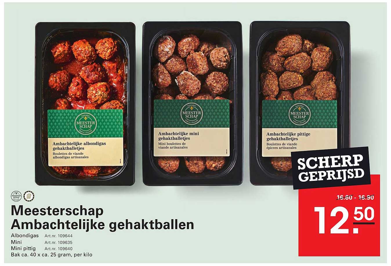 Meesterschap Ambachtelijke gehaktballen