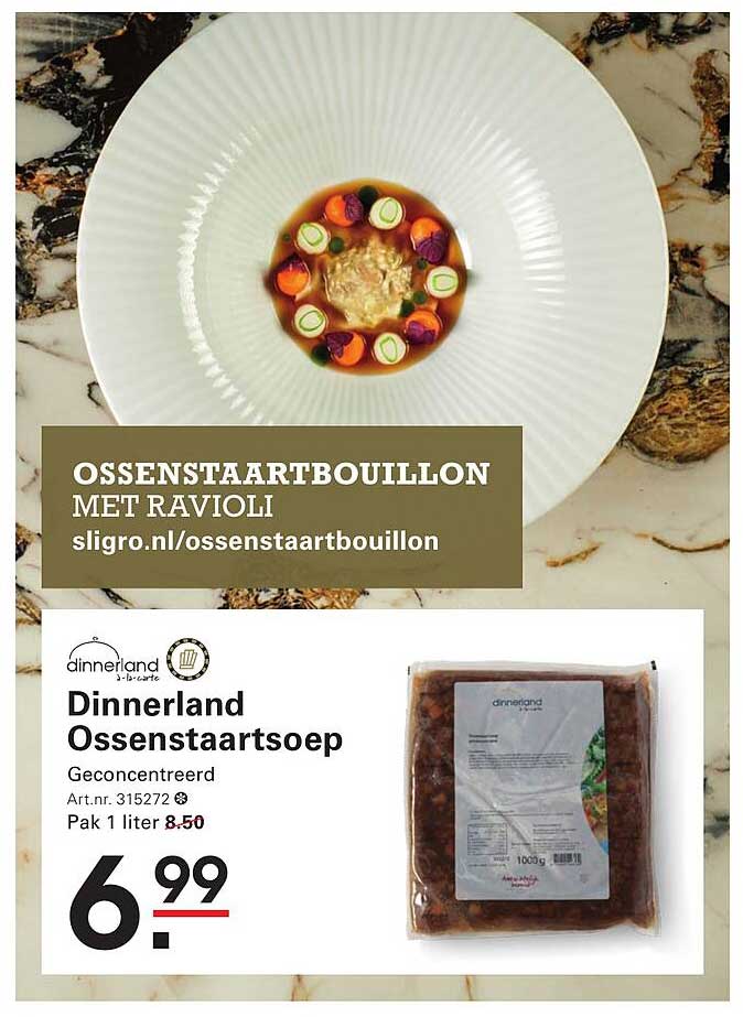 Ossenstaartbouillon met Ravioli