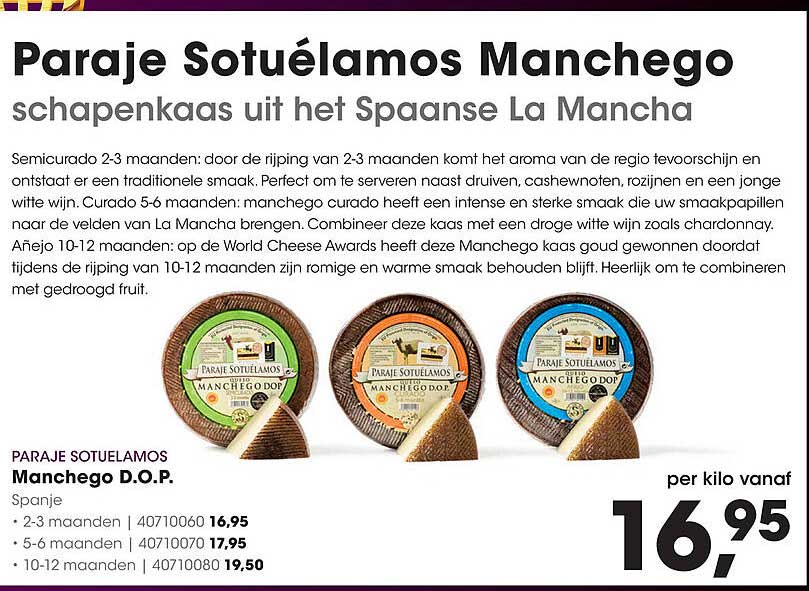 Paraje Sotuéllamos Manchego schapenkaas uit het Spaanse La Mancha